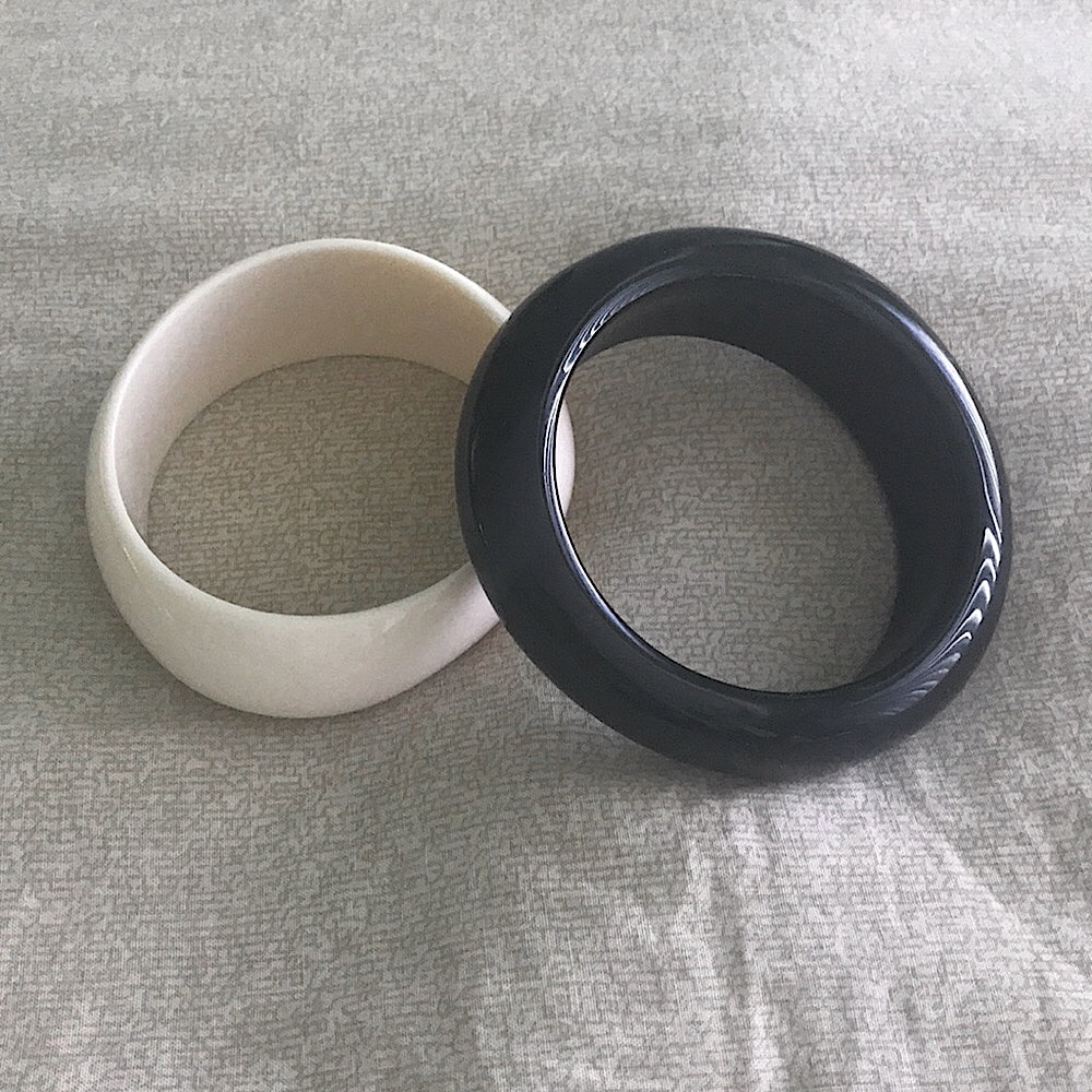 Black and Cream bracelets